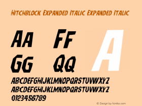 Hitchblock Expanded Italic