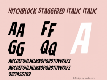 Hitchblock Staggered Italic