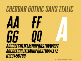 Cheddar Gothic Sans