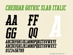 Cheddar Gothic Slab