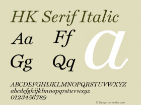 HK Serif