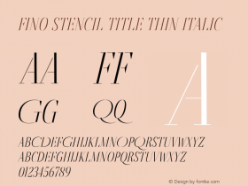 Fino Stencil Title