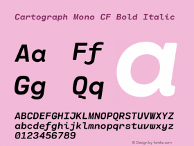 Cartograph Mono CF