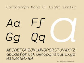 Cartograph Mono CF