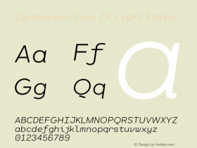 Cartograph Sans CF