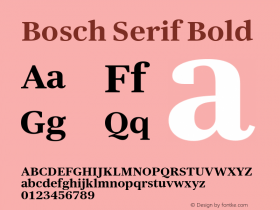 Bosch Serif