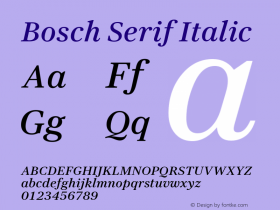 Bosch Serif