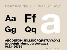 Helvetica Neue LT W1G