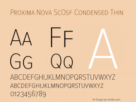 Proxima Nova ScOsf Condensed