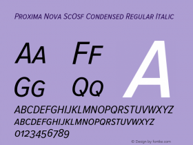 Proxima Nova ScOsf Condensed