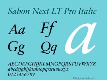 Sabon Next LT Pro