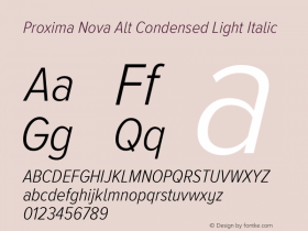 Proxima Nova Alt Condensed