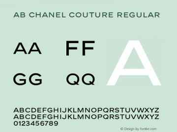 abc chanel-Font Family 