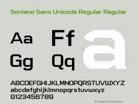 Soniano Sans Unicode Regular