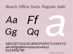 Bosch Office Sans