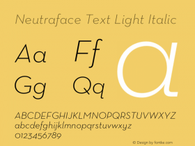 Neutraface Text