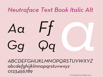 Neutraface Text