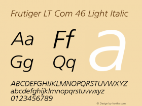 Frutiger LT Com