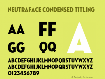 Neutraface Condensed