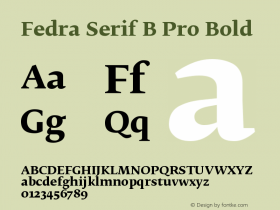 Fedra Serif B Pro