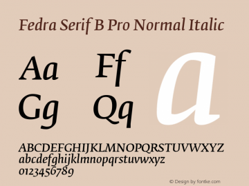 Fedra Serif B Pro