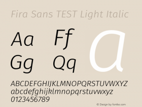 Fira Sans TEST