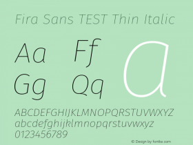 Fira Sans TEST