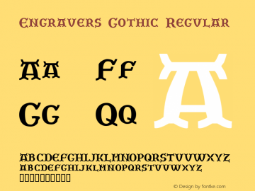 Engravers Gothic