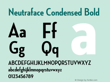 Neutraface Condensed