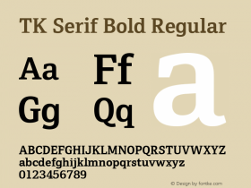 TK Serif Bold