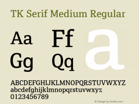 TK Serif Medium