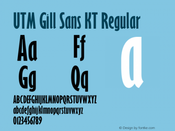 UTM Gill Sans KT