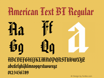 American Text BT