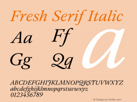 Fresh Serif