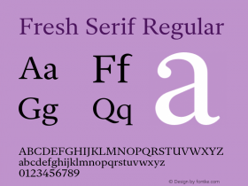Fresh Serif