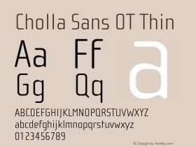 Cholla Sans OT