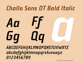 Cholla Sans OT