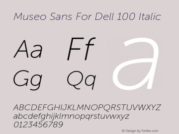 Museo Sans For Dell