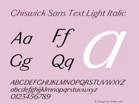 Chiswick Sans Text