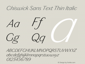 Chiswick Sans Text