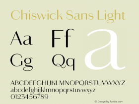 Chiswick Sans