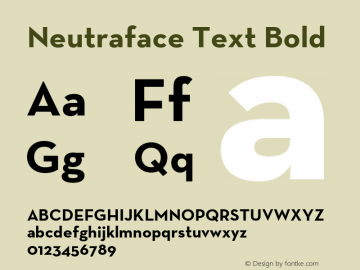 Neutraface Text