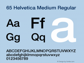 65 Helvetica Medium