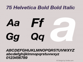 75 Helvetica Bold