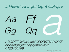 L Helvetica Light