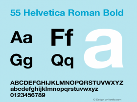 55 Helvetica Roman