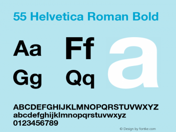 55 Helvetica Roman