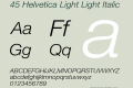 45 Helvetica Light