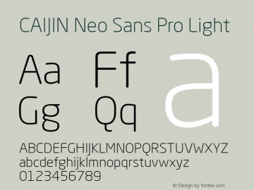 CAIJIN Neo Sans Pro