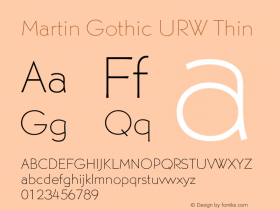 Martin Gothic URW